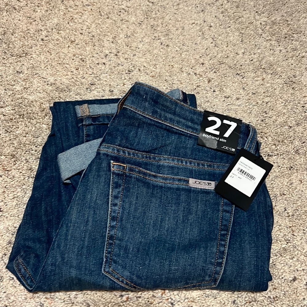 Joe’s jeans. Boyfriend Slim size 27. New with tags.